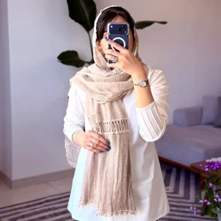 شال تابستانه دانتل دار